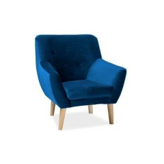 Fotel Nordic 1 Velvet - NORDIC1V86