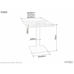 Stół Puro - PURODC60