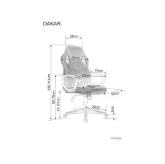 Fotel obrotowy Dakar - OBRDAKARCCZ