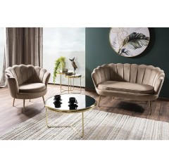 Sofa Camellia 2 Velvet - CAMELLIAV2BEZL