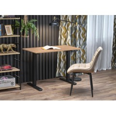 B53 biurko biurko z funkcją regulacji wysokości, dąb artisan / czarny (2p1szt)