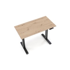 B53 biurko biurko z funkcją regulacji wysokości, dąb artisan / czarny (2p1szt)