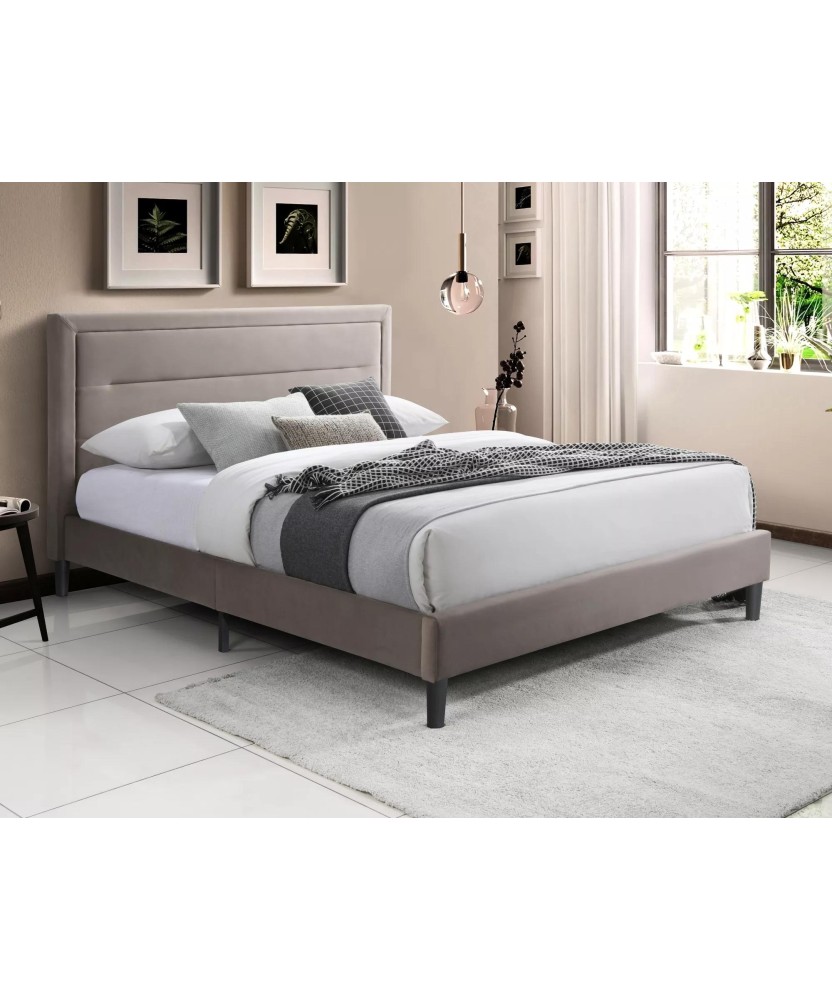 Łóżko Malaga Velvet - MALAGAV160CBEC Łóżko Malaga Velvet - MALAGAV160CBEC