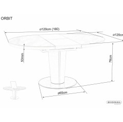 Stół Orbit Ceramic - ORBITCBB120