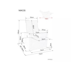 Fotel rozkładany Nikos Velvet - NIKOSVCU