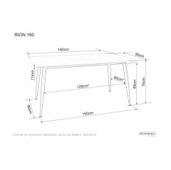 Stół Rion 160 - RIONSZC160