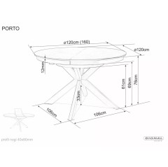 Stół Porto Ceramic - PORTOCC120