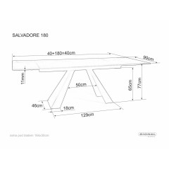 Stół Salvadore Ceramic Legno - SALVADOREBRC180