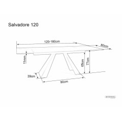 Stół Salvadore - SALVADOREC120