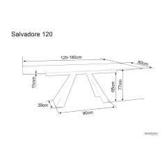 Stół Salvadore Ceramic II - SALVADORECII120