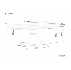 Stół Saturn II - SATURNIICBB160