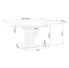 Stół Syriusz IN - SYRIUSZSZBM120IN