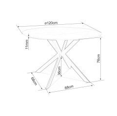 Stół Talia - TALIASZCFI120