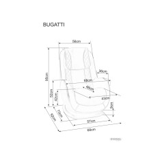 Fotel Bugatti - BUGATTISSBEBR