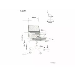 Fotel obrotowy Q-026 - OBRQ026R