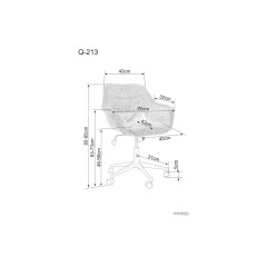 Fotel obrotowy Q-213 Brego - OBRQ213BROL