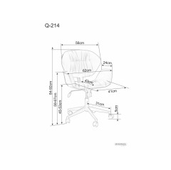 Fotel obrotowy Q-214 - OBRQ214SSC