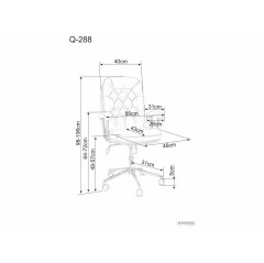 Fotel obrotowy Q-288 - OBRQ288SSSZ