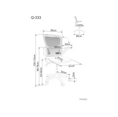 Fotel obrotowy Q-333 - OBRQ333C