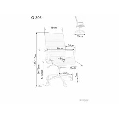 Fotel obrotowy Q-306 - OBRQ306BR