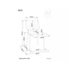 Krzesło Ben - BENSSCBR
