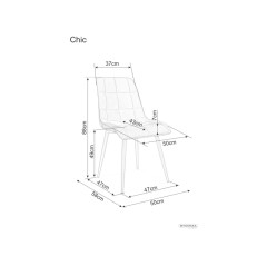 Krzesło Chic Brego - CHICBRCCSZ