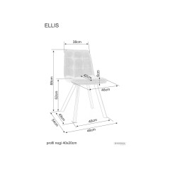 Krzesło Ellis Bjorn - ELLISBJCBE