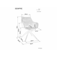 Krzesło Sempre Brego - SEMPREBRCBE