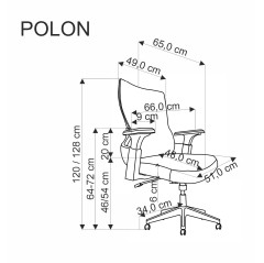 POLON fotel obrotowy czarny (1p1szt)