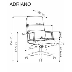 ADRIANO fotel obrotowy beżowy (1p1szt)