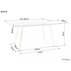 Stół Brick - BRICKDAC120