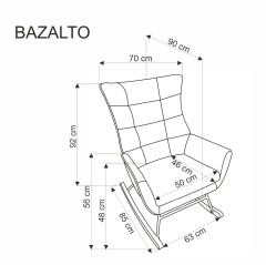 BAZALTO fotel bujany c.zielony(1p1szt)