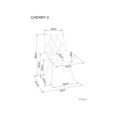 Krzesło Cherry II Velvet - CHERRYIIVCBE