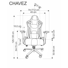 CHAVEZ fotel gabinetowy czarny