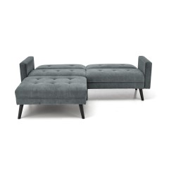 CORNELIUS sofa rozkładana z funkcją narożnika popiel (1p1szt)