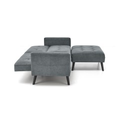 CORNELIUS sofa rozkładana z funkcją narożnika popiel (1p1szt)