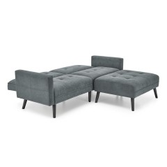 CORNELIUS sofa rozkładana z funkcją narożnika popiel (1p1szt)