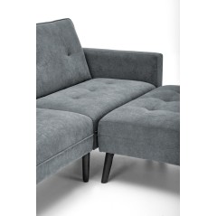 CORNELIUS sofa rozkładana z funkcją narożnika popiel (1p1szt)