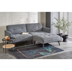 CORNER sofa rozkładana z funkcją narożnika popiel (2p1szt)