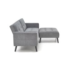 CORNER sofa rozkładana z funkcją narożnika popiel (2p1szt)