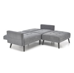 CORNER sofa rozkładana z funkcją narożnika popiel (2p1szt)