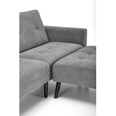 CORNER sofa rozkładana z funkcją narożnika popiel (2p1szt)